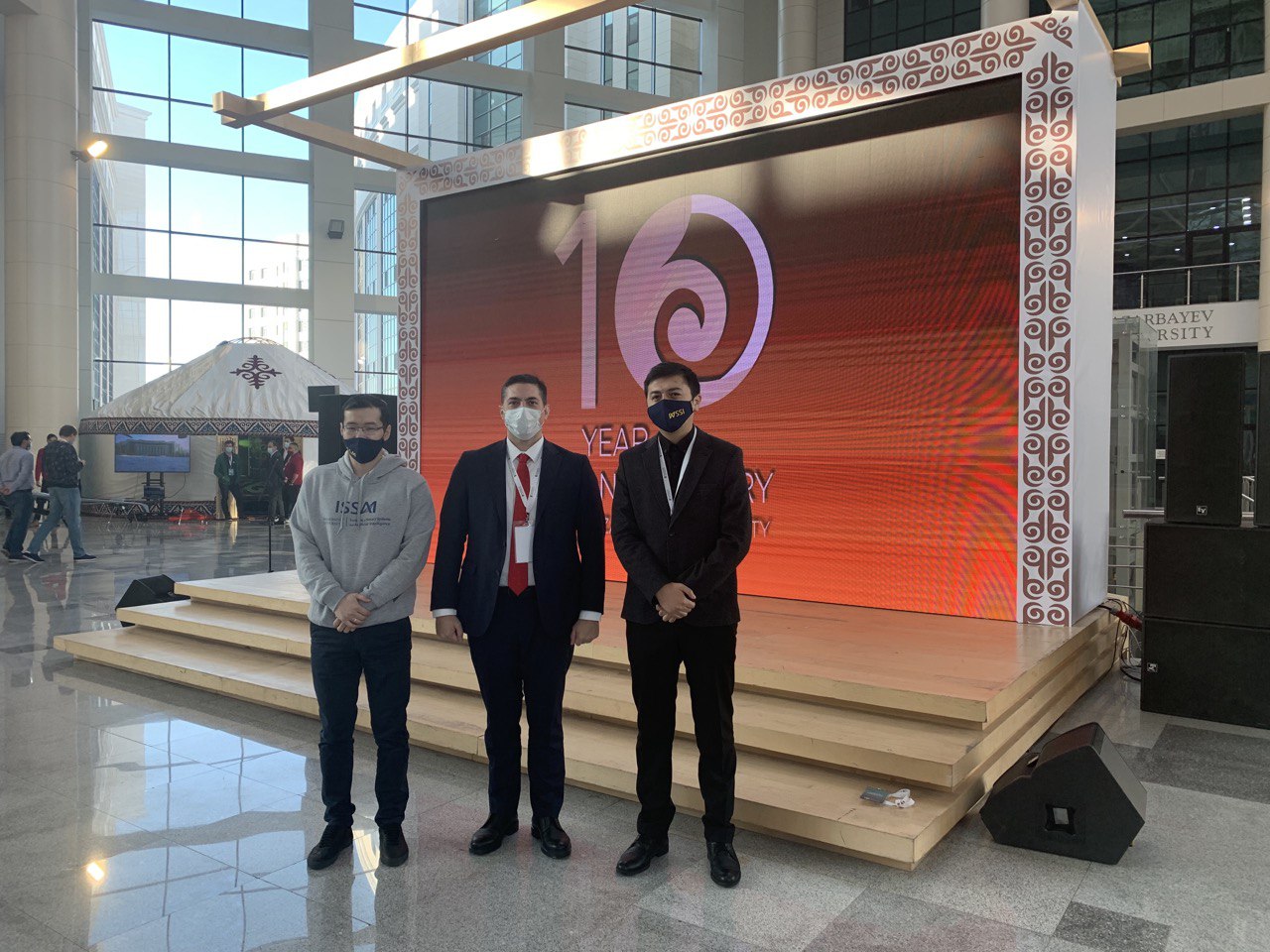 1 December – ISSAI researchers presented their projects to Mr. Massimov