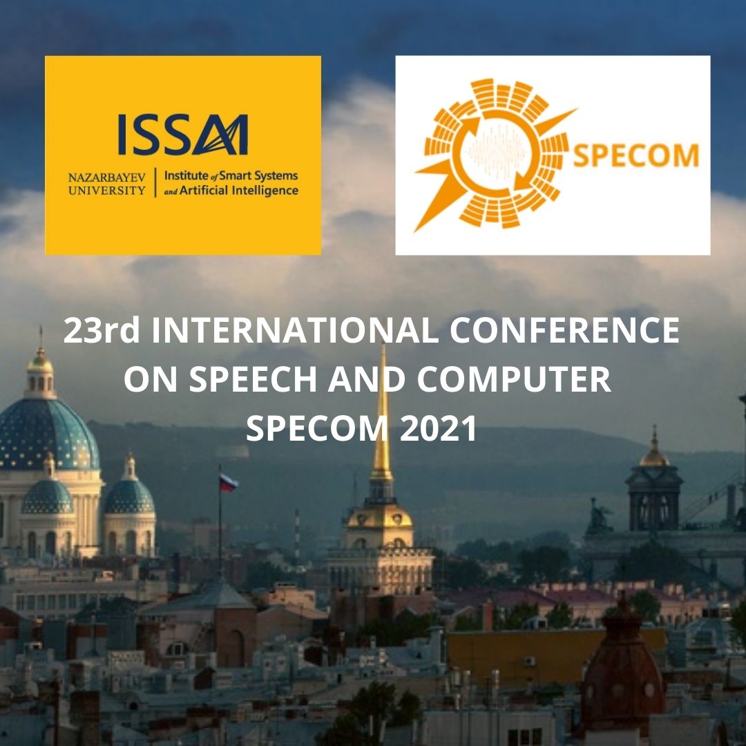 ISSAI Postdoctoral Scholar Yerbolat Khassanov presented two research papers at SPECOM 2021