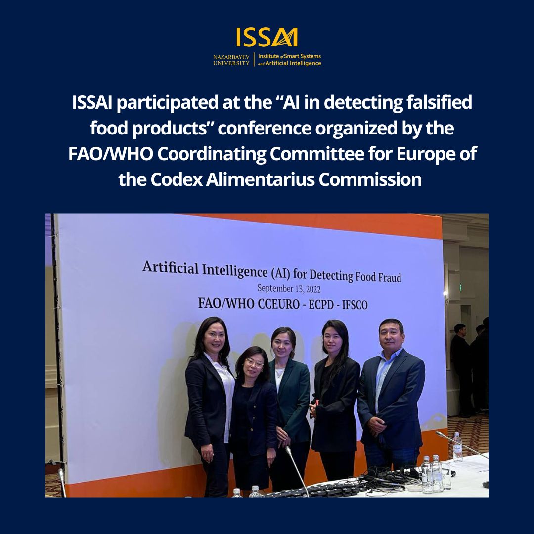 ISSAI participates in the conference “AI in detecting falsified food products”, organized by the FAO/WHO Coordinating Committee for Europe of the Codex Alimentarius Commission (CCEURO)