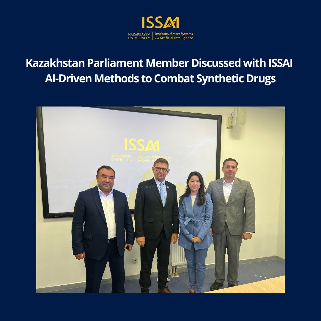 Депутат Мажилиса Парламента Республики Казахстан обсудил с ISSAI методы борьбы с синтетическими наркотиками на основе искусственного интеллекта