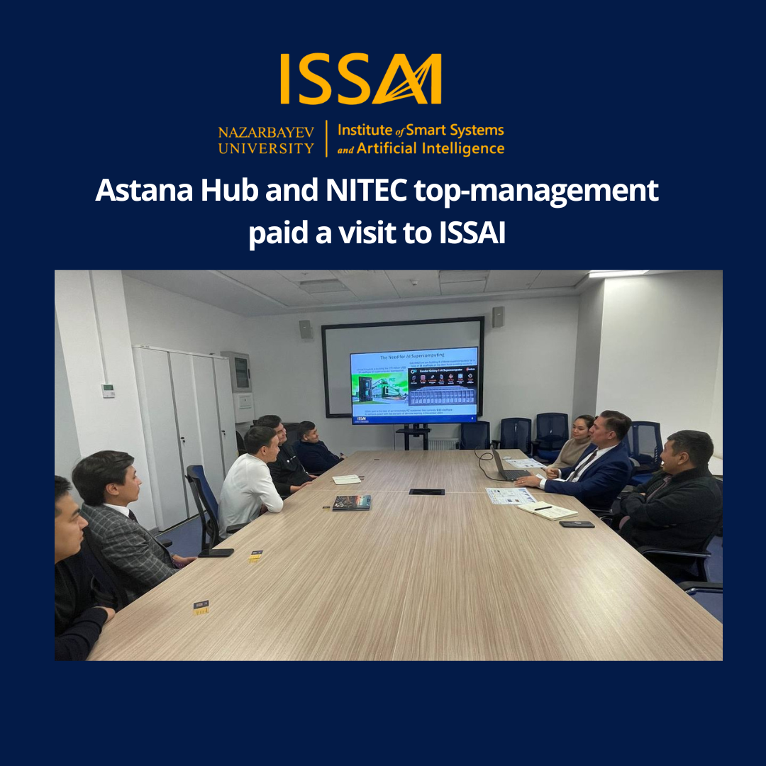 Astana Hub and NITEC visited ISSAI