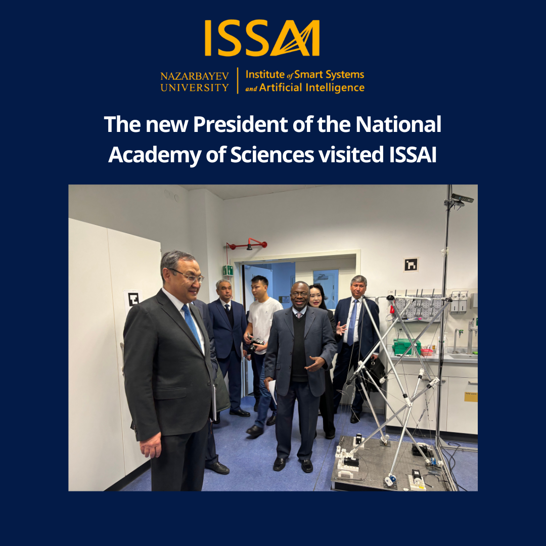 Қазақстан Республикасының Ұлттық ғылым академиясының жаңа президенті ISSAI зертханаларына қонақ болды