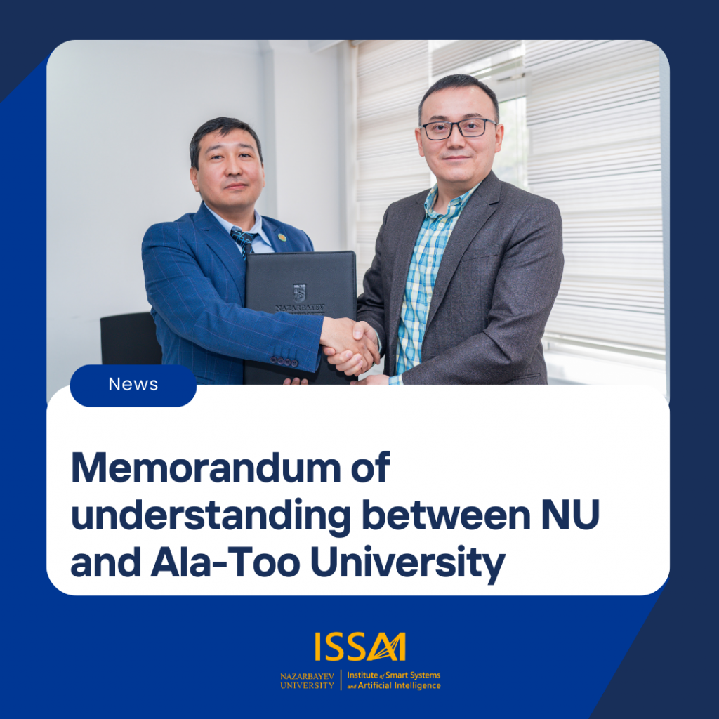 Memorandum of understanding between Nazarbayev university and Ala-Too International University was signed in Bishkek