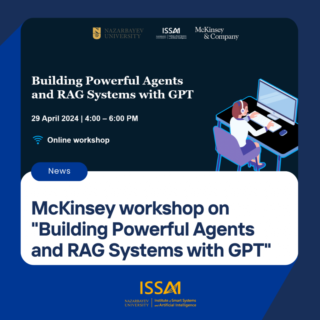 McKinsey, in collaboration with ISSAI, organized an online workshop for the NU community 