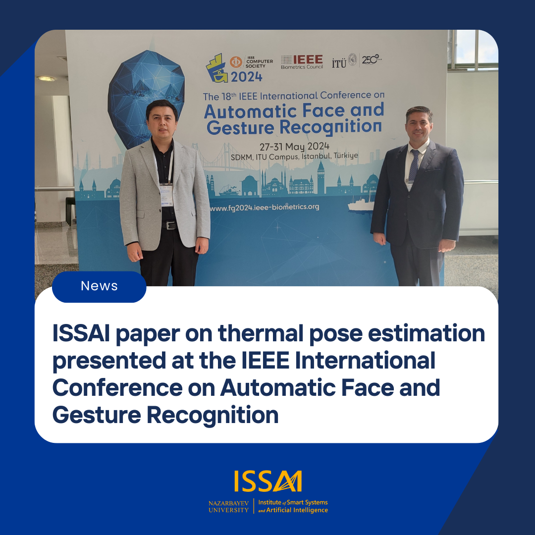 ISSAI paper on thermal pose estimation presented at the IEEE International Conference on Automatic Face and Gesture Recognition