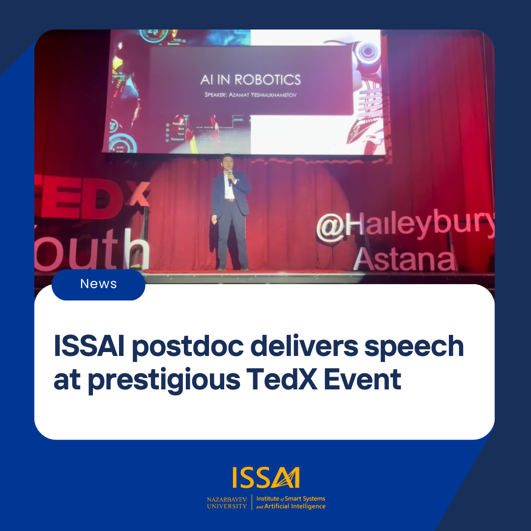 ISSAI postdoc delivers speech at prestigious TedX Event