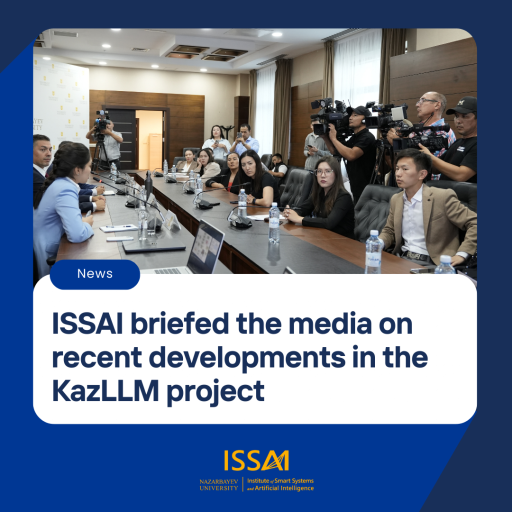 ISSAI briefed the media on recent developments in the KazLLM project