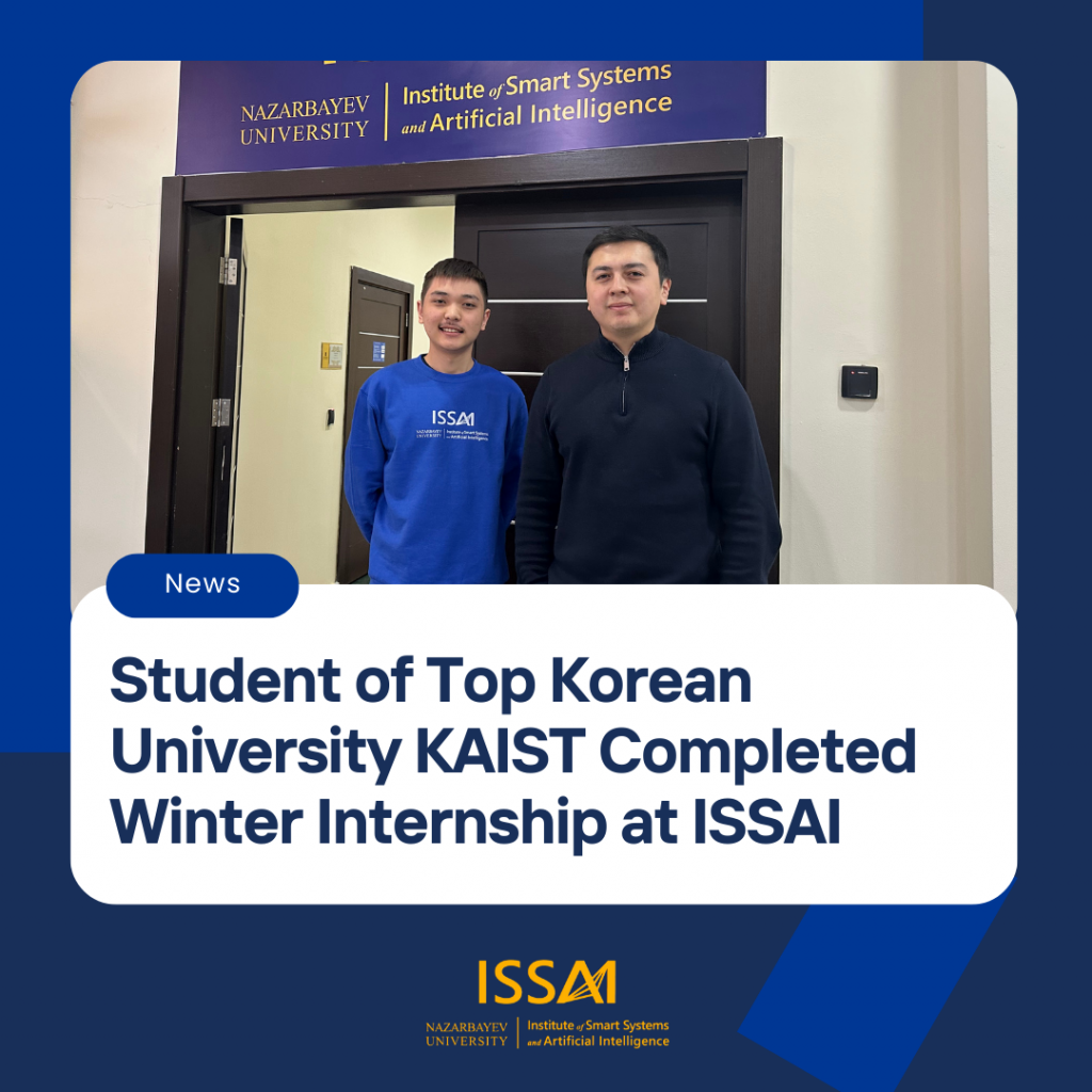 Student of Top Korean University KAIST Completed Winter Internship at ISSAI