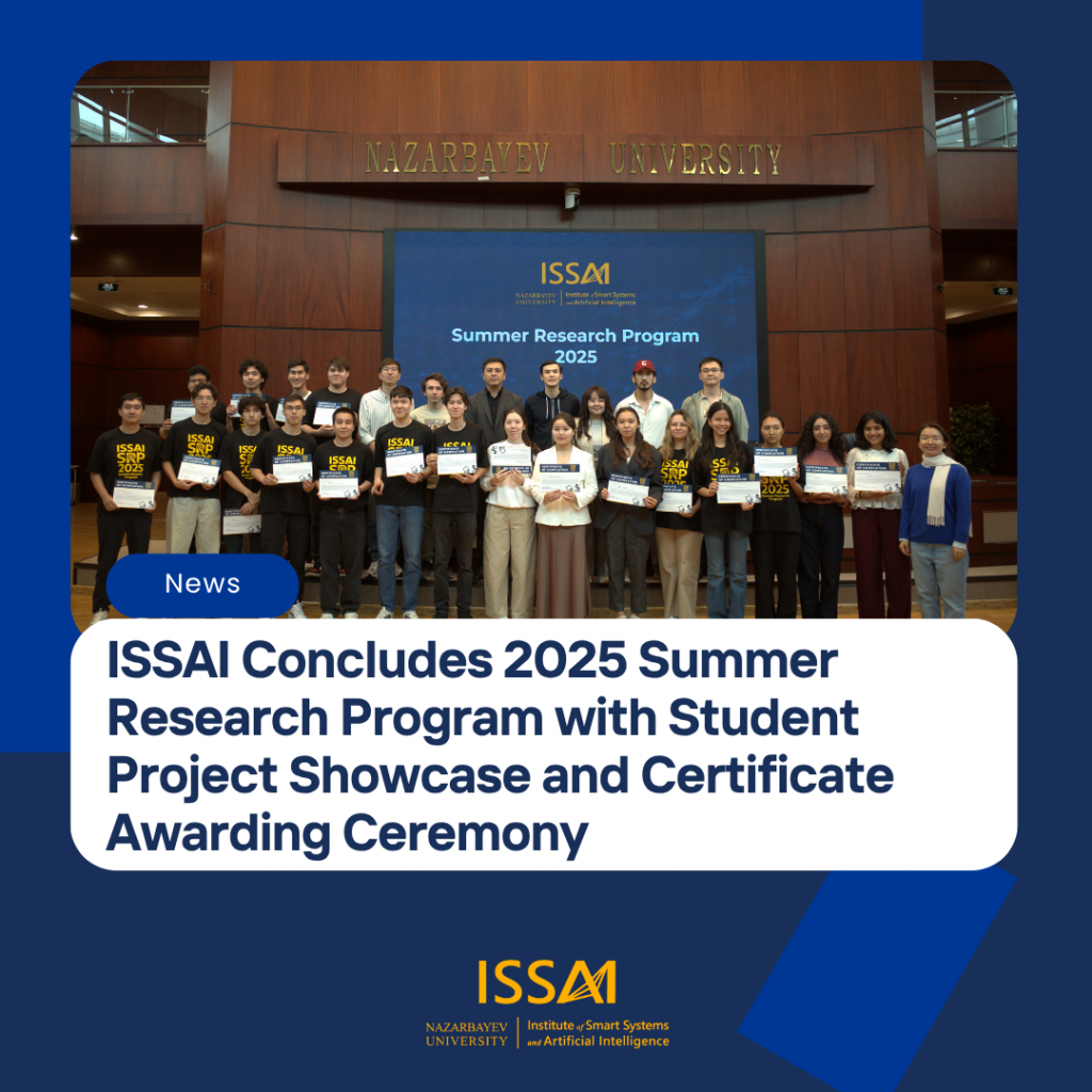 ISSAI Concludes 2025 Summer Research Program with Student Project Showcase and Certificate Awarding Ceremony