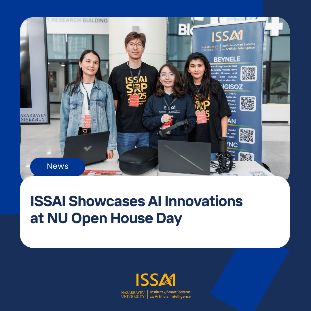 ISSAI Showcases AI Innovations at NU Open House Day