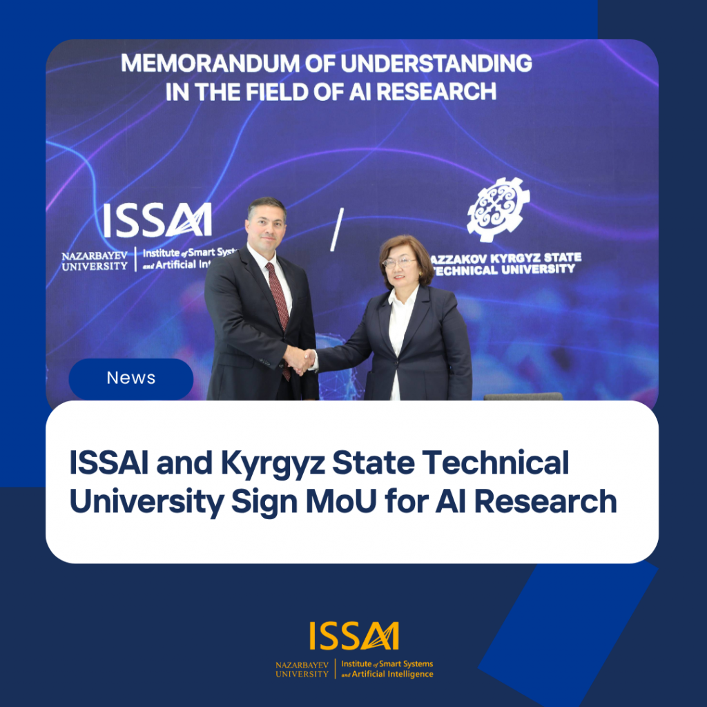 ISSAI and Kyrgyz State Technical University Sign MoU for AI Research