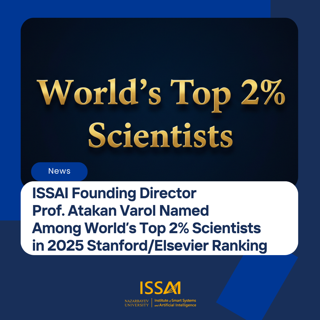 ISSAI Founding Director Prof. Atakan Varol Named Among World’s Top 2% Scientists in 2025 Stanford/Elsevier Ranking