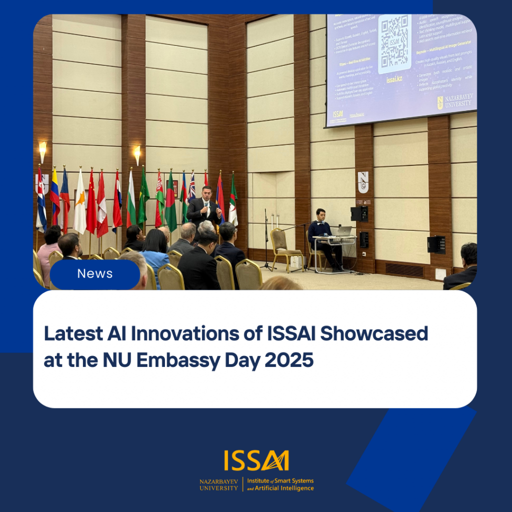 Latest AI Innovations of ISSAI Showcased at the NU Embassy Day 2025