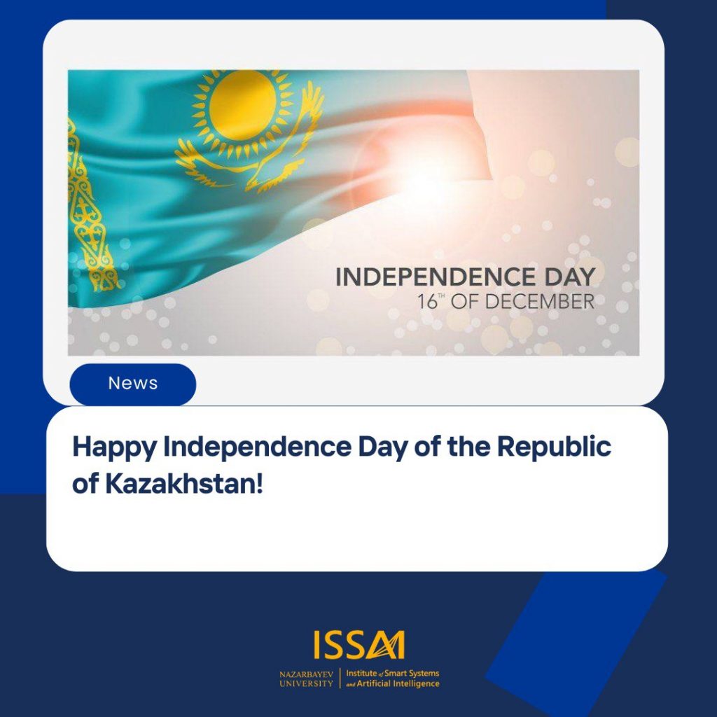 Happy Independence Day of the Republic of Kazakhstan!