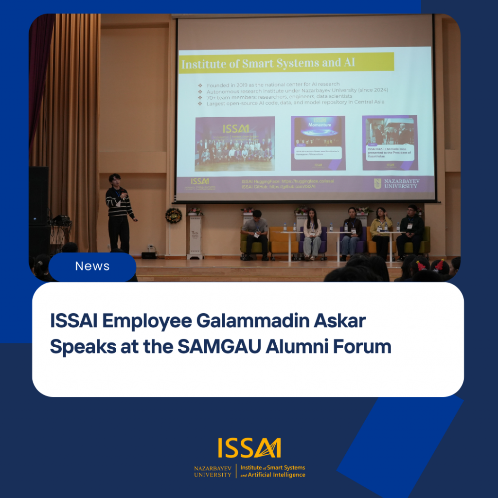 ISSAI Employee Galammadin Askar Speaks at the SAMGAU Alumni Forum