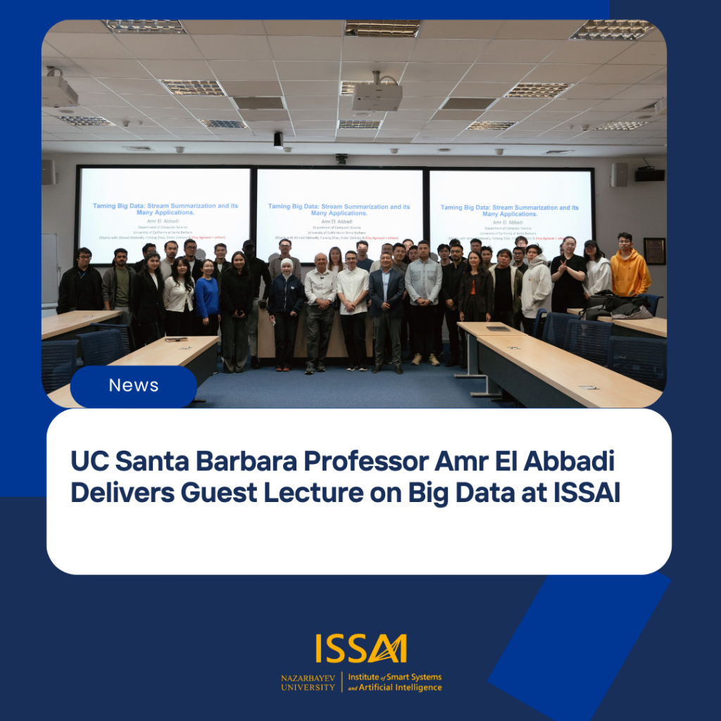 UC Santa Barbara Professor Amr El Abbadi Delivers Guest Lecture on Big Data at ISSAI