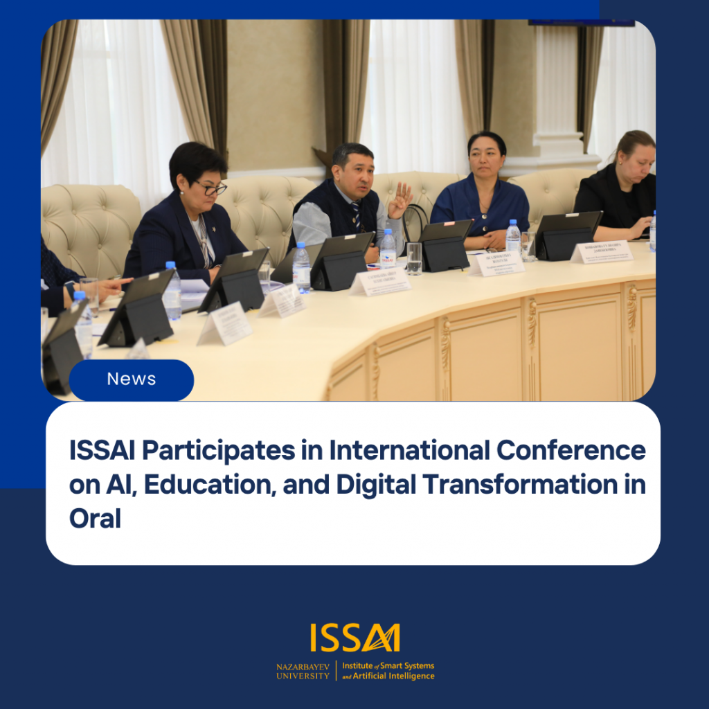 ISSAI Participates in International Conference on AI, Education, and Digital Transformation in Oral