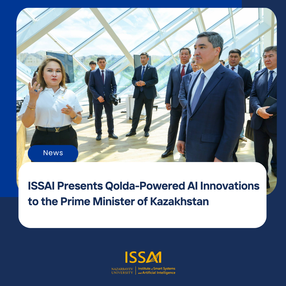 ISSAI Presents Qolda-Powered AI Innovations to the Prime Minister of Kazakhstan