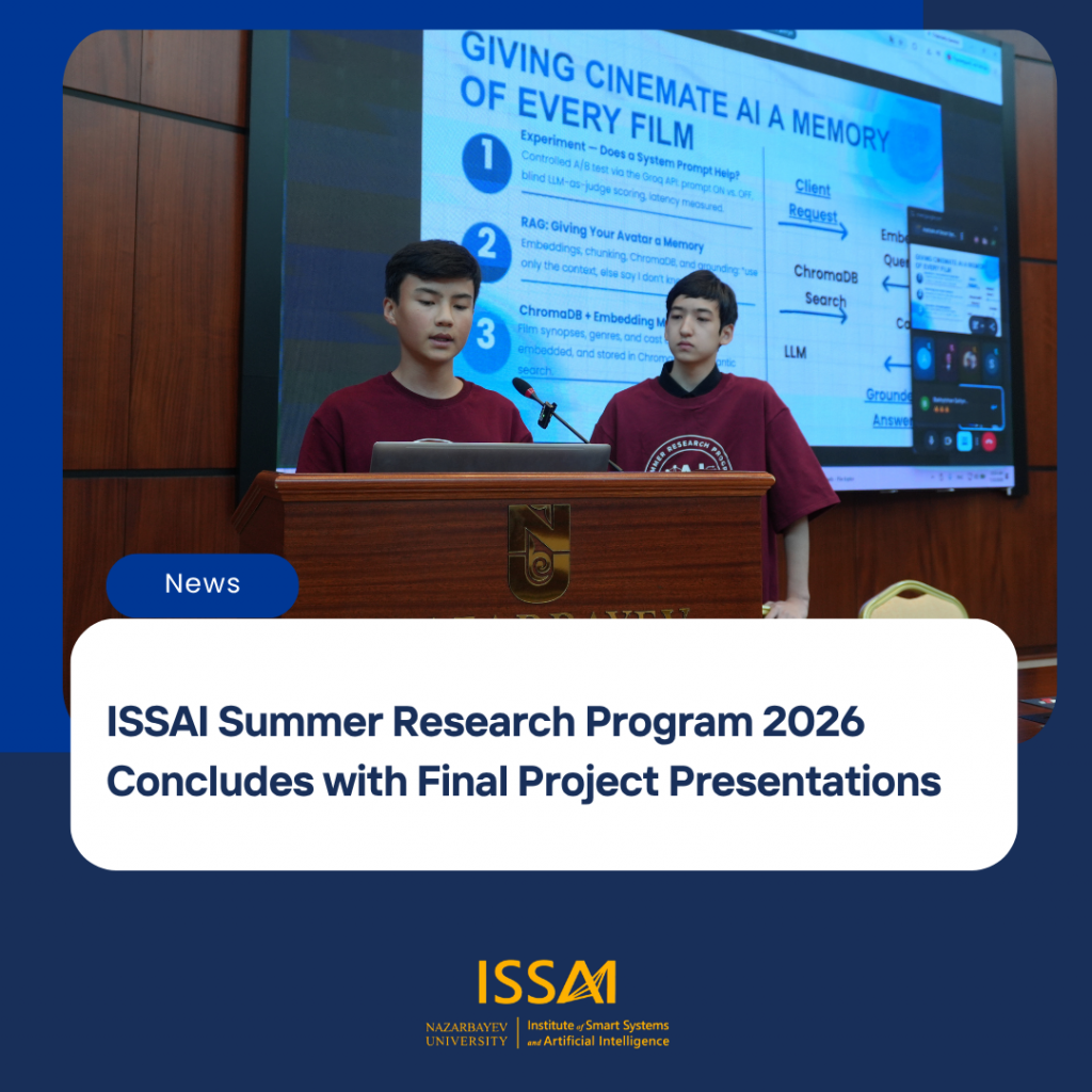 ISSAI Summer Research Program 2026 Concludes with Final Project Presentations