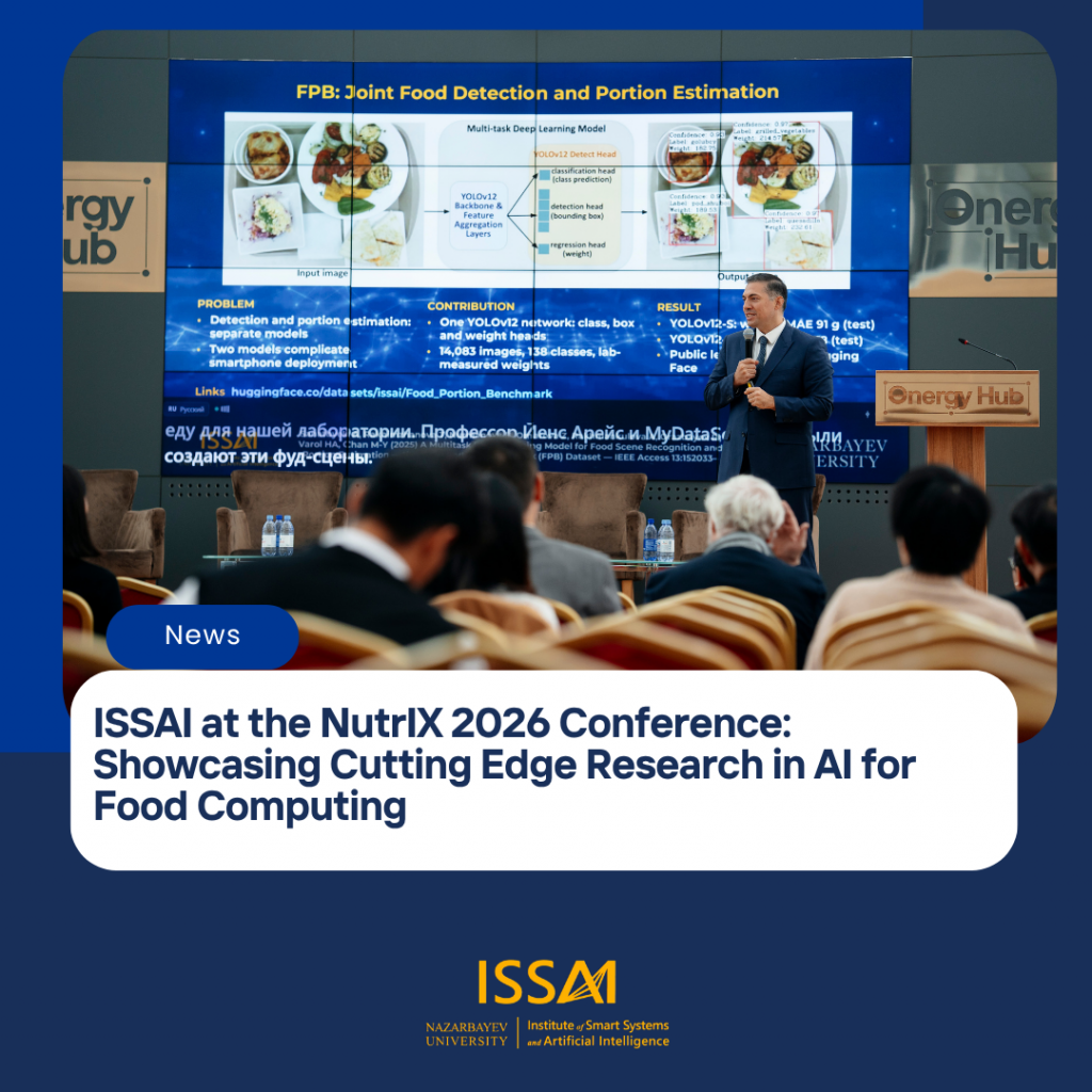 ISSAI at the NutrIX 2026 Conference: Showcasing Cutting Edge Research in AI for Food Computing