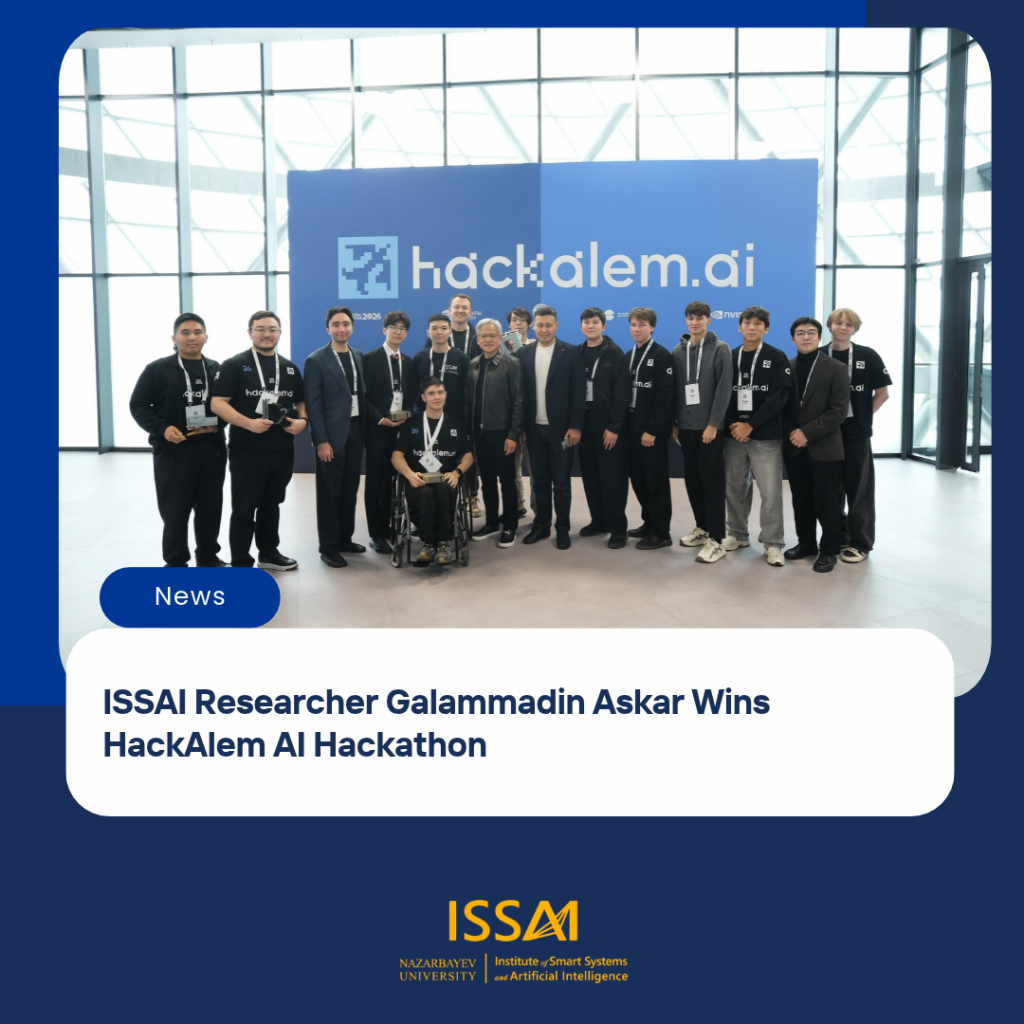 ISSAI Researcher Galammadin Askar Wins HackAlem AI Hackathon
