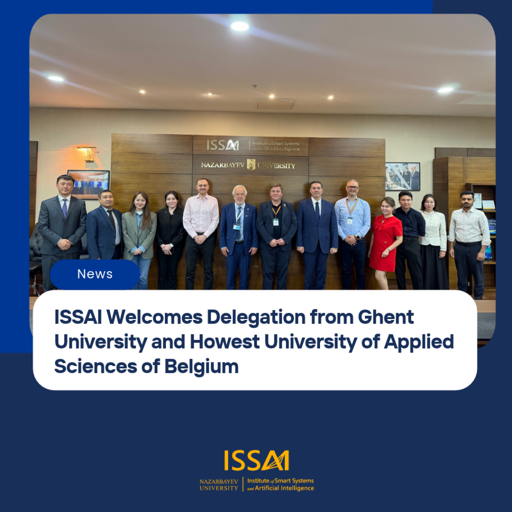 ISSAI Welcomes Delegation from Ghent University and Howest University of Applied Sciences of Belgium