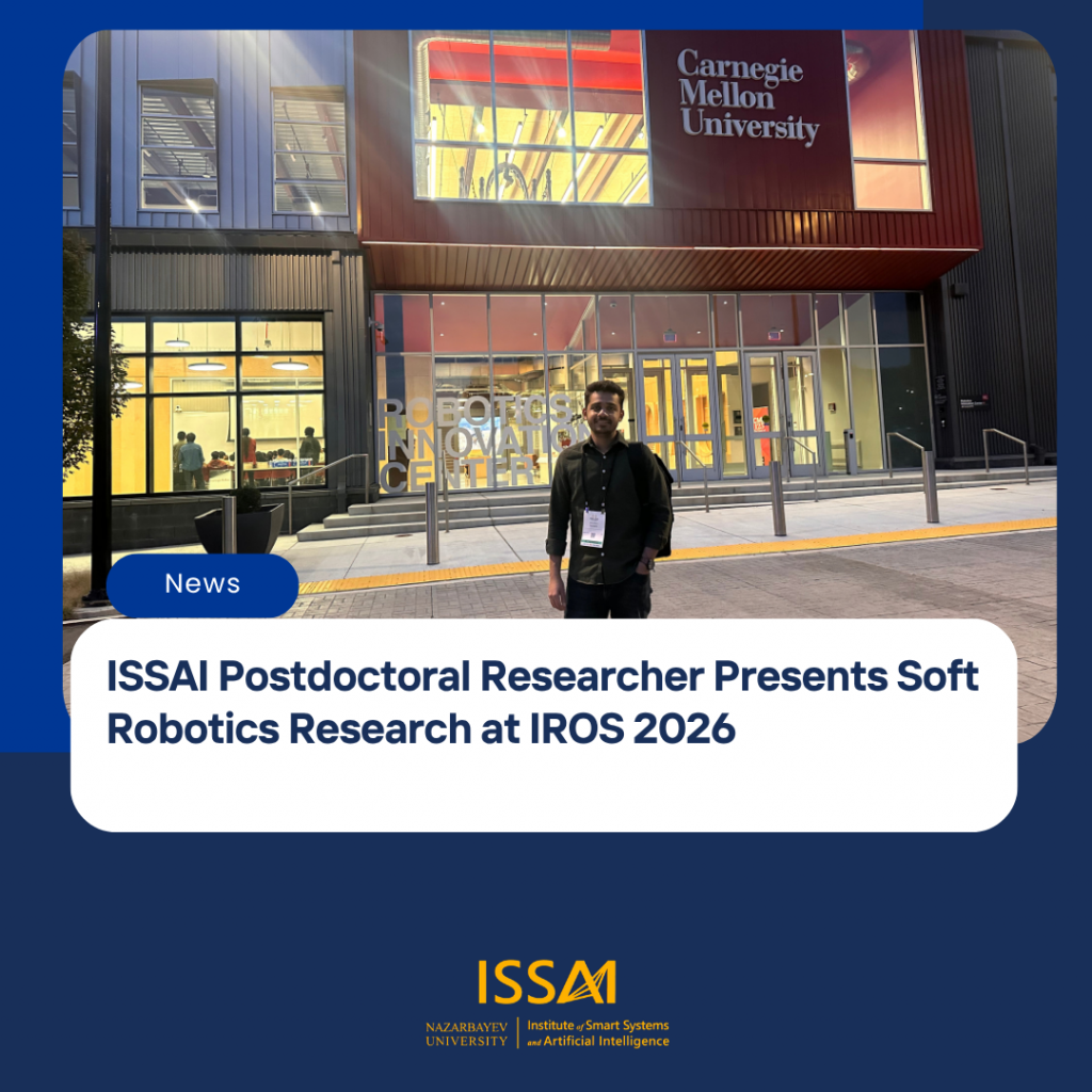 ISSAI Postdoctoral Researcher Presents Soft Robotics Research at IROS 2026